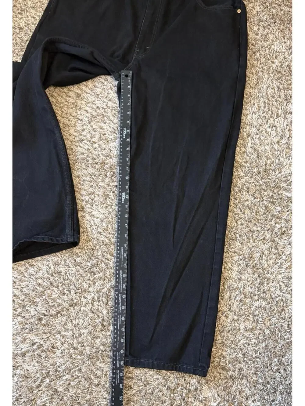 Levi's Men's 550 Black Relaxed Fit Jeans Size 42x32